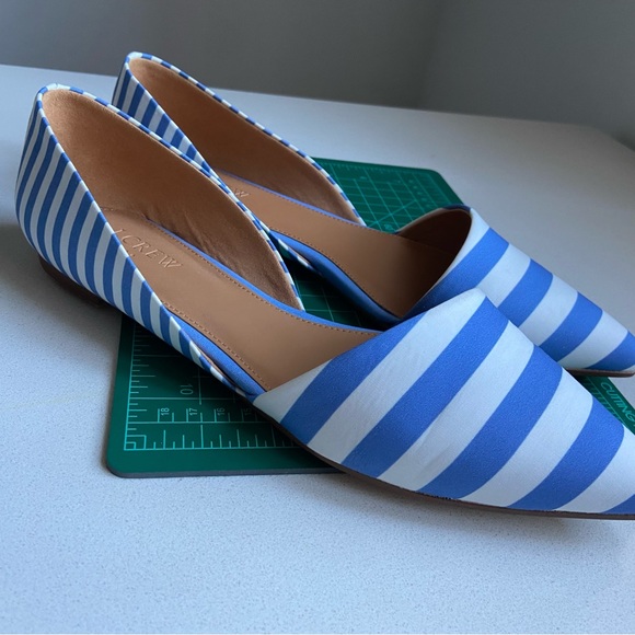 JCREW Blue Stripe Flats - Picture 6 of 9